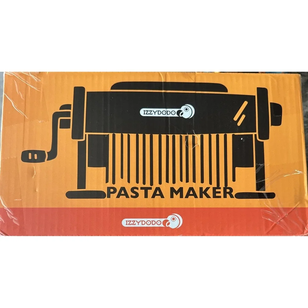 IzzyDodo Manual Pasta Maker Machine 9 Thickness Settings Fettuccine Lasagna New